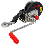 Vinsj, håndvinsj for AL-KO trekkbilhenger 450kg med 6m belte, brems og automatisk avvikling