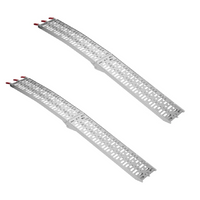 ProPlus 390096 sammenleggbare ramper aluminiumsramper for tilhengere 220 cm 680 kg sett med 2