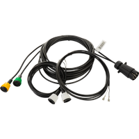 MANTES elektrisk installasjon tilhenger sele 4,7 m 7 PIN plugg bajonetter 2x 5 PIN + 2x 2 PIN