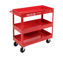 YATO YT-55210 Verkstedtralle med 3 nivåer, verkstedskap, 130 kg, 79,5 x 79 x 37 cm