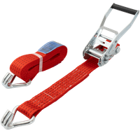 UNITRAILER 4m/50mm/5t rødt transportbånd med strammer