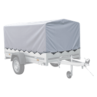 Rammetrekk H-800 UNITRAILER presenning for tilhenger grå 230x125cm GARDEN 230 KIPP