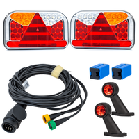 Lyssett: FRISTOM FT-170 LED baklykter + FRISTOM FT-009 LED sidemarkeringslys + MANTES 5,2 m 13-pinners ledningsnett