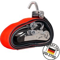 HEFFA CARLINE 130 bergingsbil transportbelte hjulsikringsbelte 5m/50mm/5t VDI 2700