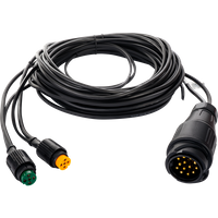 MANTES elektrisk installasjon, tilhenger trekkvogn sele, 5,5 m, 13 PIN støpsel, 2x 5 PIN bajonetter