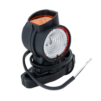 FRISTOM FT-140A LED høyre markeringslampe på gummiarm