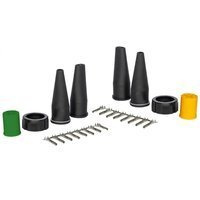 Sett: 2x ASPÖCK 8-PIN bajonettkontakt for 12V baklykter