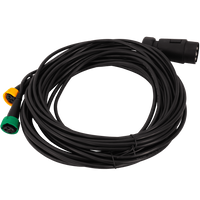 MANTES elektrisk installasjon, tilhengersele, 7m, 7PIN plugg, 2x 5PIN bajonetter