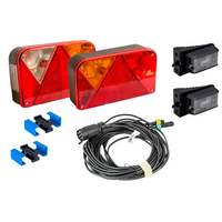 Lyssett: DOBPLAST baklys + DOBPLAST LED sidelys + MANTES 7m 7-PIN sele + hurtigkoblinger
