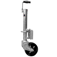 KNOTT TK57 svingbart støttehjul med håndtak 500 kg 57 mm 710-1010 mm