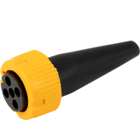 MANTES-kontakt for baklykter til tilhenger bajonett 5-PIN, gul, venstre