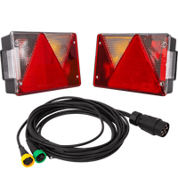 ASPÖCK MULTIPOINT IV baklykter + MANTES 5m 7-PIN sele