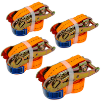 Sett med fire transportbelter med strammer UNITRAILER 4m/25mm/1t