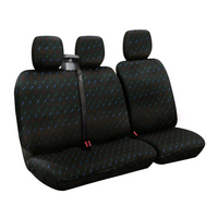 Sett med bilsetetrekk LAMPA Dido-2 svart, for busser og varebiler